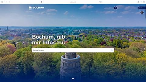Screenshot der Website www.bochum.de
